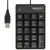 Skaičių klaviatūra DeLOCK 12481 universali USB juoda