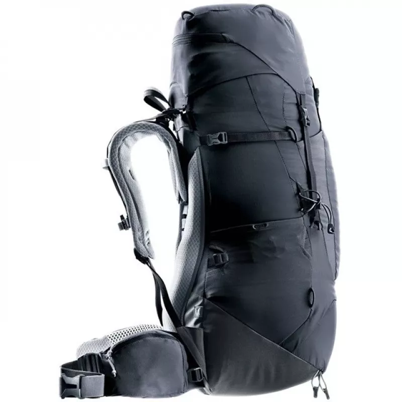 Deuter Aircontact Lite 45+10 SL moteriška žygiavimo kuprinė Juoda