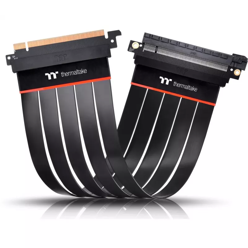 Vidinis PCI-E x16 (Gen4) ilginimo kabelis THERMALTAKE AC-058-CO1OTN-C1, 0,3 m, juodas