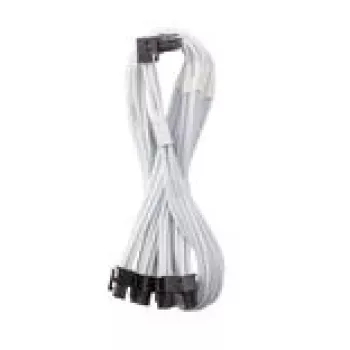 CableMod C-Series Pro prijungimo kabelis Variantas A 90° 16 kontaktų į 4×8 kontaktų PCIe, baltas