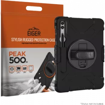 Eiger Peak 500m dėklas Galaxy Tab S9+ juodas - Planšetės dėklas (EGPE00164)