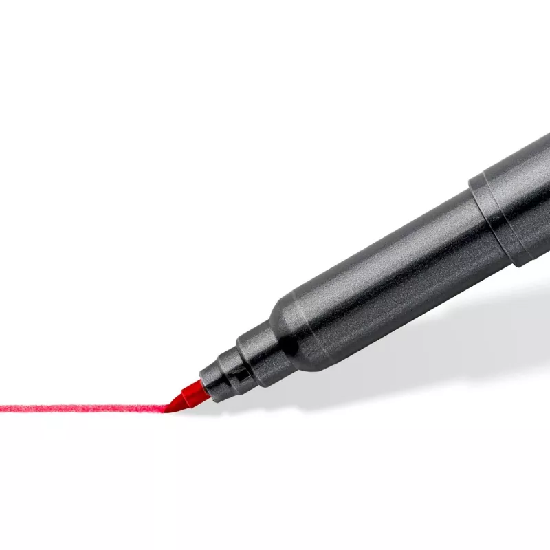 Staedtler 3001 C6-3 flomasterių rinkinys – 6 spalvos, smulkus antgalis, dvi galvutės (bullet ir brush)