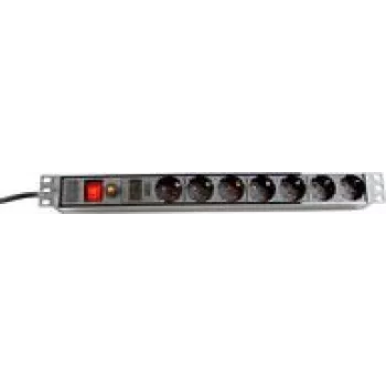 Dexlan 994956 2.5m 7 AC Outlets Indoor Black