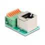 DeLOCK 90653 lyties keitiklis RJ45 8 kontaktų gnybtų blokas žalias sidabrinis
