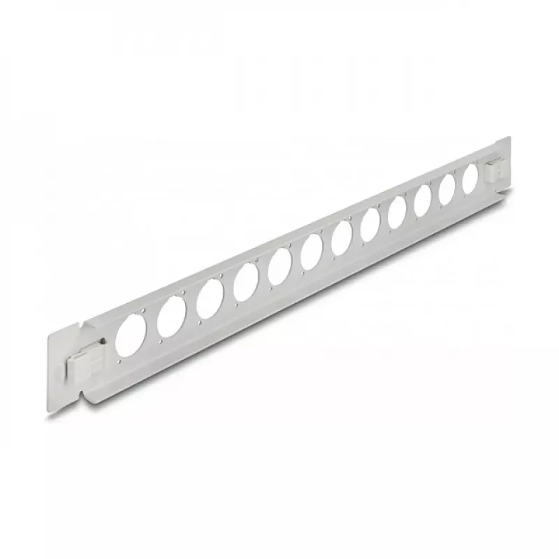 Patch panel DeLOCK 19 colio D tipo 12 prievadų be įrankių pilkas