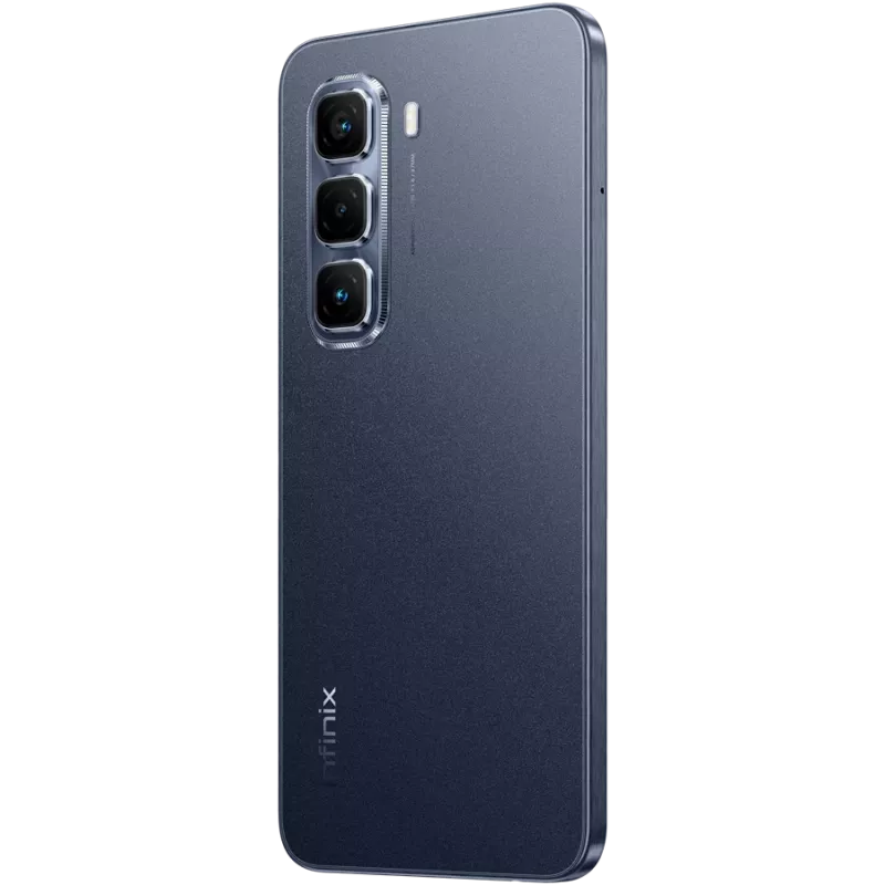 Išmanusis telefonas INFINIX HOT 50 PRO – 6,78 colio (17,2 cm) FHD+ ekranas, MediaTek Helio G100 Ultra, 8 GB RAM, 256 GB atminties, 50 MP kamera, Android 14, 5000 mAh baterija, Dual SIM, IP54, juodos spalvos