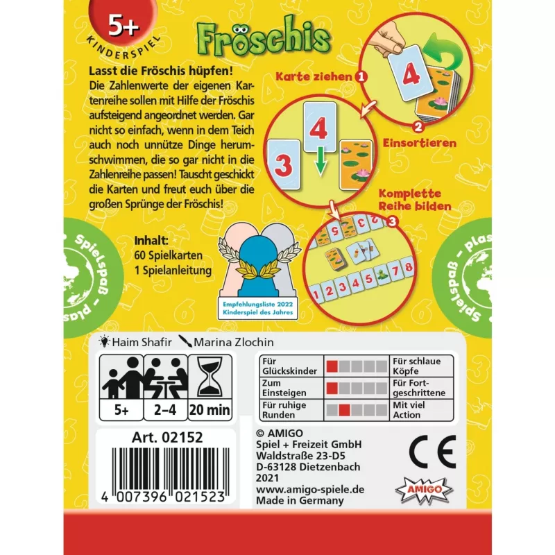 Kortų žaidimas Amigo Froeschis Koncen (20 min.)