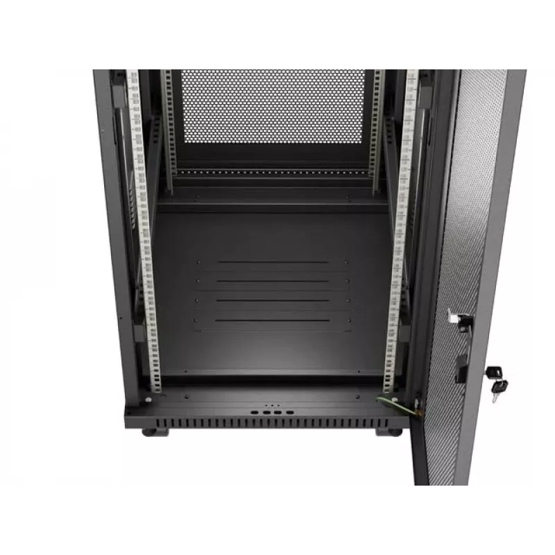 Laisvai pastatomas stelažinis korpusas LANBERG FF01-6824-23BL 24U 600×800 mm IP20 Juodas