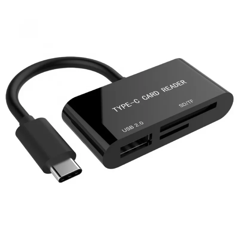 Kortelių skaitytuvas USB-C SDXC / kombinuotas / juodas