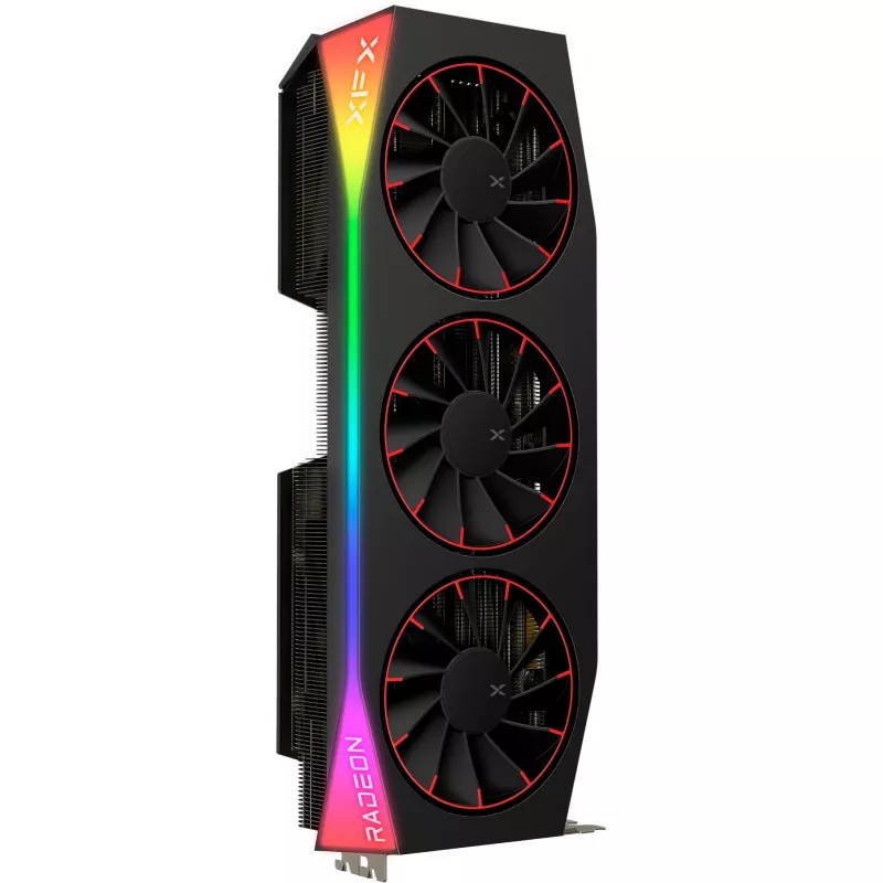 Vaizdo plokštė XFX Radeon RX 9070 XT OC – 12 GB GDDR6, PCIe 5.0, 3× DisplayPort 2.1, HDMI 2.1, 3 ventiliatoriai, 360×155×72 mm