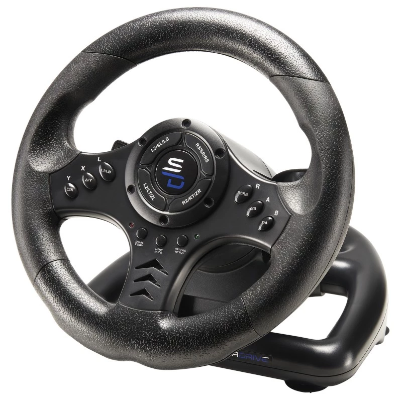 Vairas su pedalais Subsonic SA5426-NG juodas USB 180° sukimas
