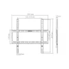 SBOX BL-3744F fiksuotas TV laikiklis (32-75 col./45 kg/400x400 mm)