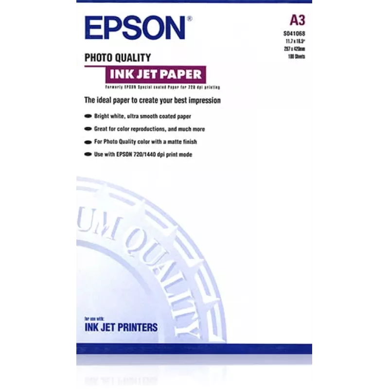 Epson fotopopierius matinis A3 102g/m² 100 lapų C13S041068