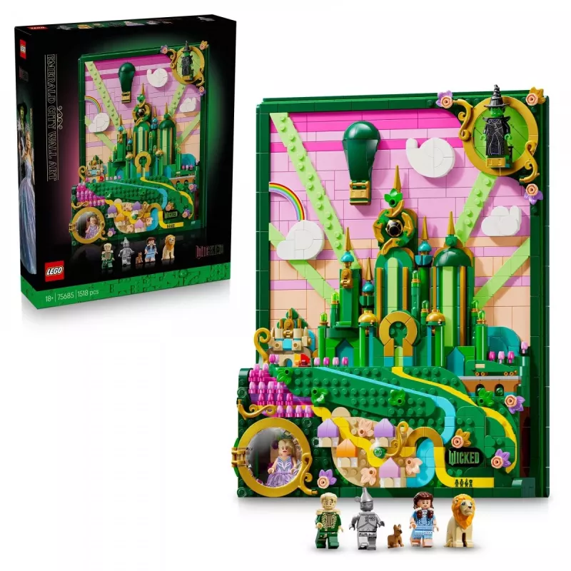 Statybiniai blokeliai Wicked 75685 Obraz Smaragdinis miestas