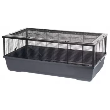 Narvelis INTER ZOO Bernie juodas smulkiems gyvūnams 100 x 54 x 39 cm metalinis