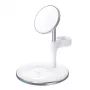 Choetech T586-F belaidis magnetinis greitasis įkroviklis su stovu, 15 W, baltas