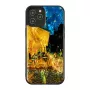 Apsauginis telefono dėklas iKins, skirtas Apple iPhone 12 Pro Max, juodos spalvos Cafe Terrace