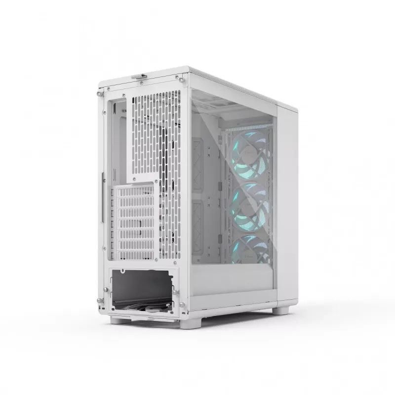 Fractal Design Epoch White TG RGB Clear Tint – baltas kompiuterio korpusas