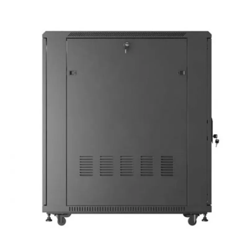 Stovimas serverio spintele LANBERG FF01-6022-23B, 22U, 600×1000 mm, juoda, perforuotos dureles