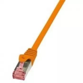 Tinklo kabelis LogiLink 2m Cat.6 RJ-45 S/FTP Oranžinis