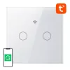 Išmanusis jutiklinis WiFi jungiklis šviesai Gosund SLS2 (modelis SW12) – valdymas liečiant ir nuotoliu, montavimas su nuliniu laidu arba be jo
