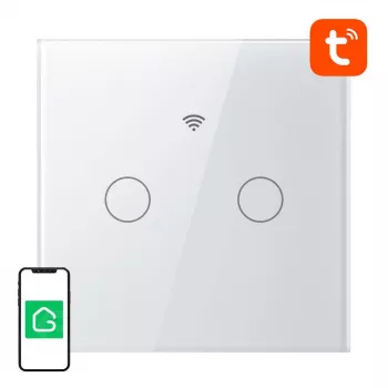Išmanusis jutiklinis WiFi jungiklis šviesai Gosund SLS2 (modelis SW12) – valdymas liečiant ir nuotoliu, montavimas su nuliniu laidu arba be jo