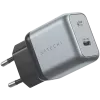 Satechi ST-UC30WCM-EU – universalus AC sieninis kroviklis su 1× USB-C, juodas/sidabrinis