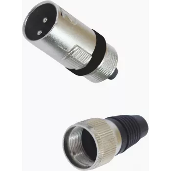 XLR 3 kontaktų jungtis Omnitronic 30200089 mikrofonams ir garso įrangai, vyriška/moteriška versija