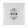 Kištukinis lizdas Type F berker 47428989, 16 A, 250 V, baltas, duroplast korpusas