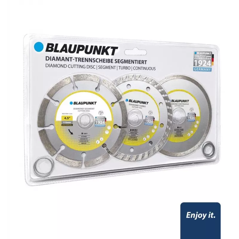 Pjovimo ir šlifavimo diskų rinkinys BLAUPUNKT BP-CW-D4115, 3 vnt.