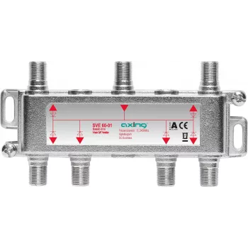 Signalo skirstytuvas Axing SVE06001 75 Ω 5–2400 MHz