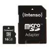 INTENSO atminties kortelė Micro SDHC 16GB Class 10 su adapteriu 3413470