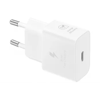 Samsung EP-T2510 25W USB-C greitasis įkroviklis baltas, PPS, Super Fast Charging