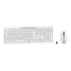 CHERRY Stream Desktop belaidė klaviatūra su pele, RF, QWERTZ, balta
