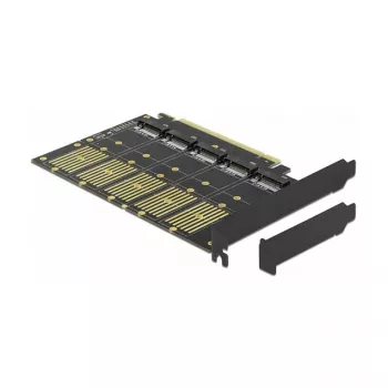DeLOCK PCI Express x16 kortelė su 5 vidiniais M.2 Key B / SATA lizdais