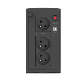 UPS EVER Ever Duo 850 PL 850VA linijinis-interaktyvus, 550W, AVR, 3 AC lizdai, 12V 2×5Ah, bokštas