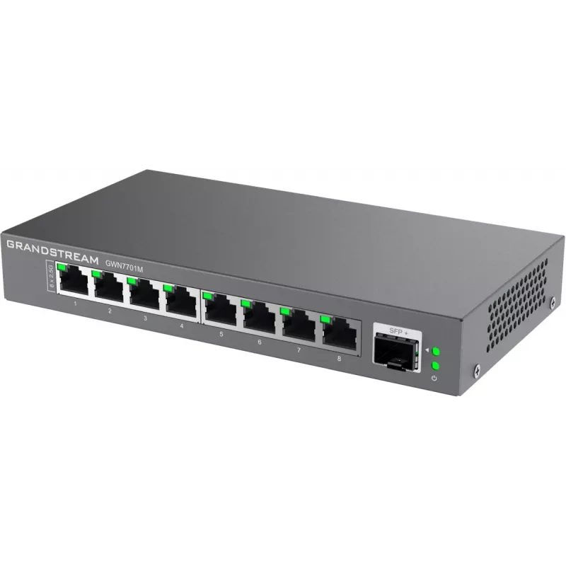 Grandstream Networks GWN7701M tinklo jungiklis (nevaldomas) 2.5G Ethernet (100/1000/2500) Juodas
