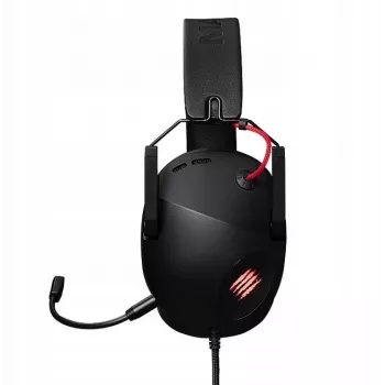 Prie ausų tvirtinamos žaidimų ausinės mad-catz P.I.L.O.T. 5, laidinės, 7.1 virtualus garsas, 50 mm tvarkyklės, RGB apšvietimas, USB, 2 m laidas, vienakryptis mikrofonas
