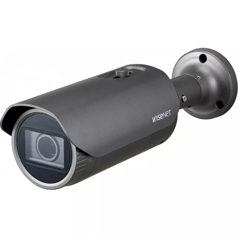 Hanwha WiseNet tinklinė kulkos formos dienos/nakties vaizdo kamera, 5 MP, H.265, 3.2-10 mm, IR, IK10, IP66