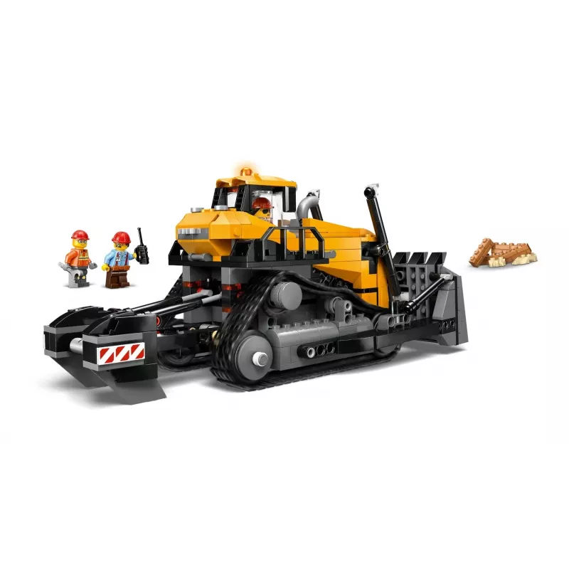 Konstrukcinis buldozeris LEGO 60466, City serija, 682 detalės, 3 minifigūrėlės, rekomenduojamas amžius 8+, dydis 120×240×130 mm