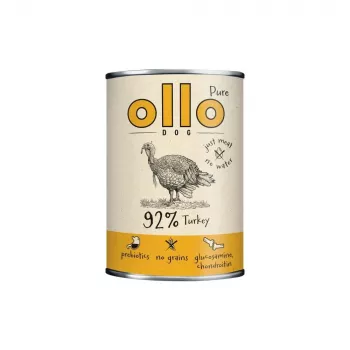 OLLO Pure Turkey šlapias ėdalas šunims – 850 g