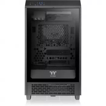 Thermaltake The Tower 200, Mini Tower korpusas, juodas, grūdintas stiklas