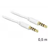 Garso kabelis 3,5 mm DeLOCK 83439 0,5 m Baltas