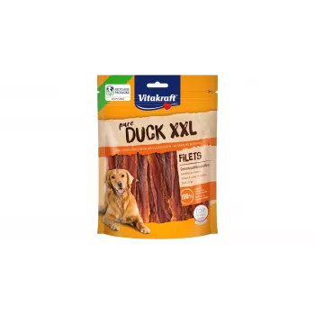 Vitakraft Duck Fillets XXL 250 g – natūralūs antienos filė skanėstai šunims, be grūdų, 50% baltymų