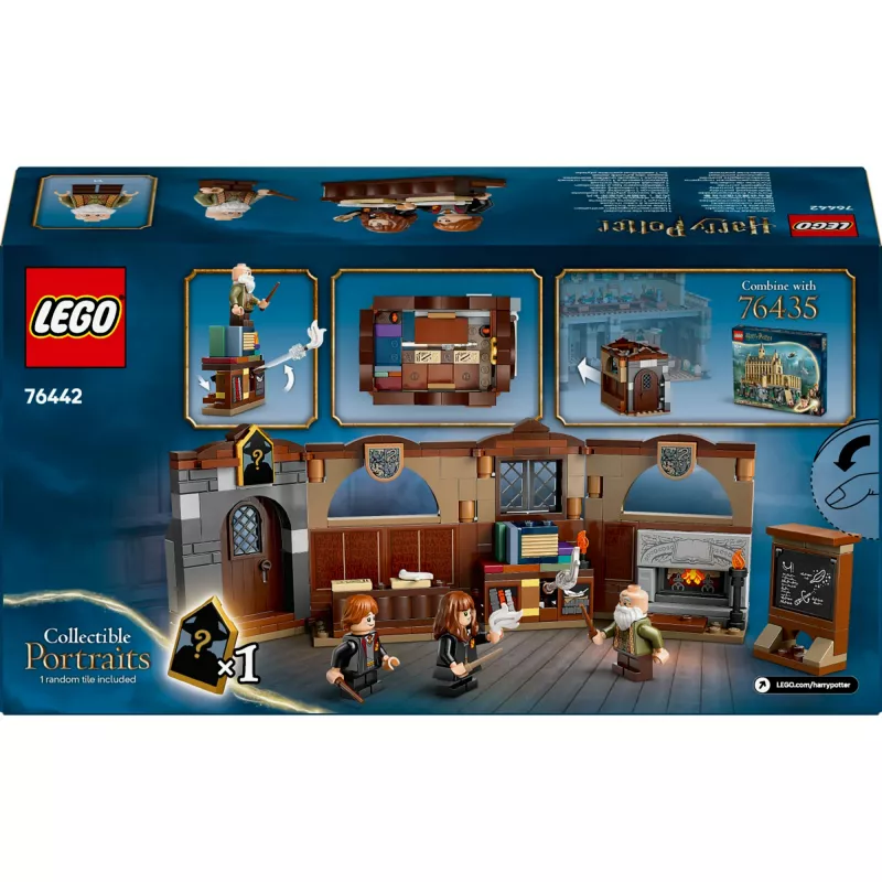 Statybinis rinkinys LEGO Harry Potter Hogvartso pilies Kerėjimo pamoka 76442 — 204 detalės, 3 minifigūrėlės, nuo 8 metų