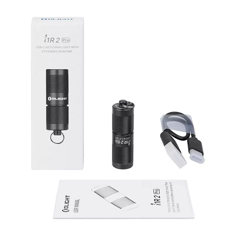 Raktažodinis žibintuvėlis Olight I1R 2 Pro juodas 180 lm IPX8
