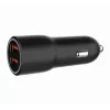 Automobilinis mobiliojo įrenginio įkroviklis Gembird TA-UC-A2QC36-CAR-01, 36 W, 12–24 V, cigaretinis kištukas, juodas