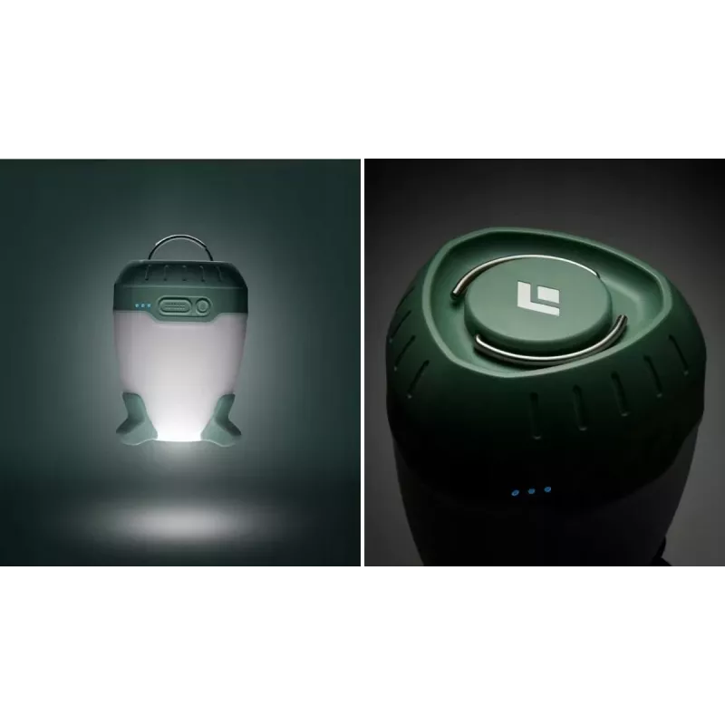 Kempinginis žibintas Black Diamond Orbiter 450 – LED, 450 lm, 2000 mAh, IPX4, kabliukas ir magnetinis laikiklis
