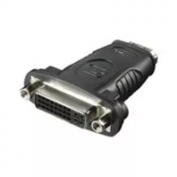 Wentronic Goobay HDMI™ / DVI-I adapteris, HDMI standartinis lizdas (A tipas), juodas – 19 kontaktų HDMI™ lizdas > DVI (24+5) lizdas (60752)