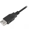 USB 2.0 ilginimo laidas, USB-A kištukas > USB-A lizdas (juodas, 3,0 m, dvigubai ekranuotas)